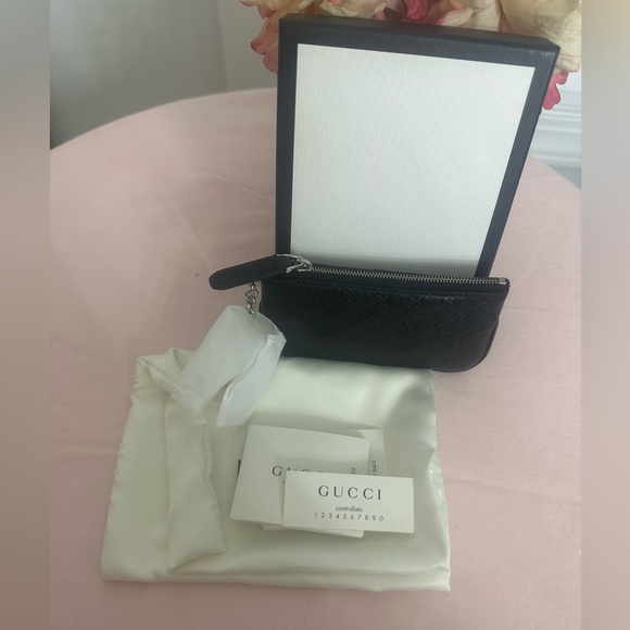 NEW Authentic Gucci Microguccissima Soft Margaux Key Coin Pouch - Picture 2 of 9
